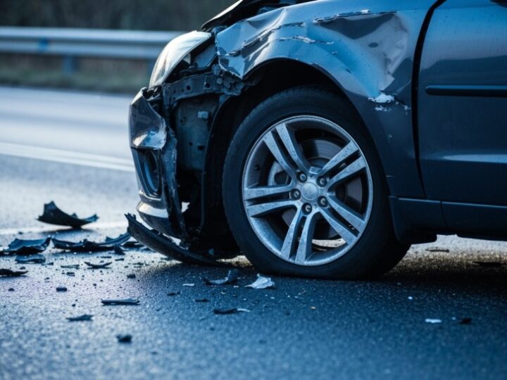 Wypadek na DK22: Zderzenie volkswagena z fordem koło Gorzowa, trzy osoby ranne