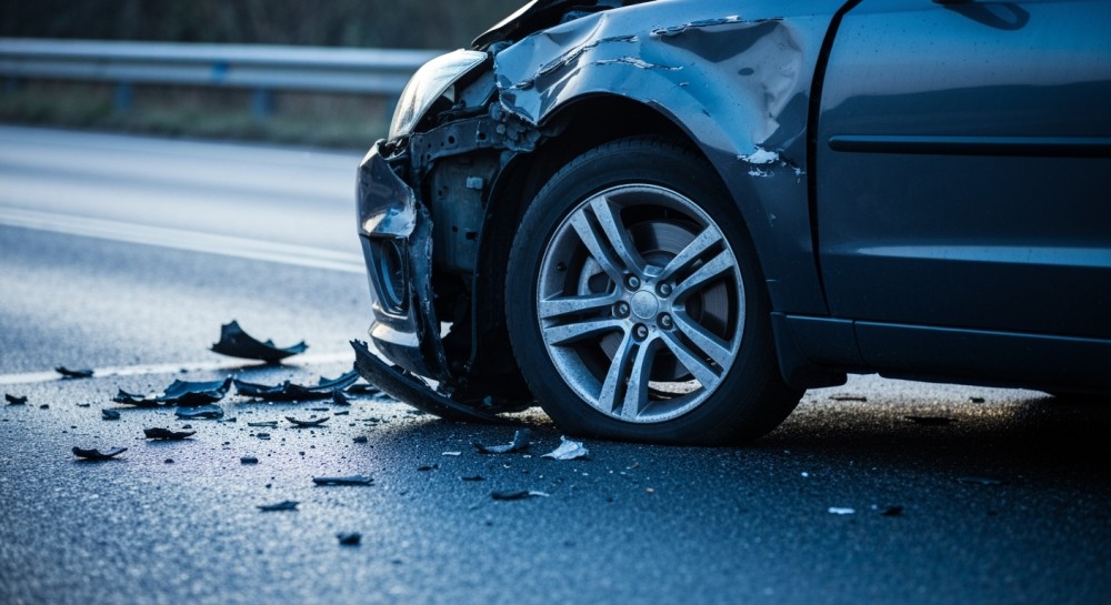 Wypadek na DK22: Zderzenie volkswagena z fordem koło Gorzowa, trzy osoby ranne