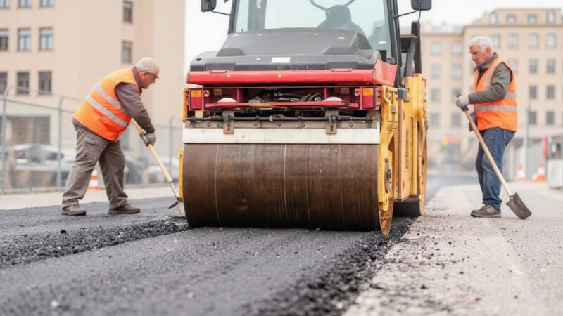 Modernizacja ścieżki pieszo-rowerowej w Kłodawie: nowa nawierzchnia na ul. Gorzowskiej w budowie