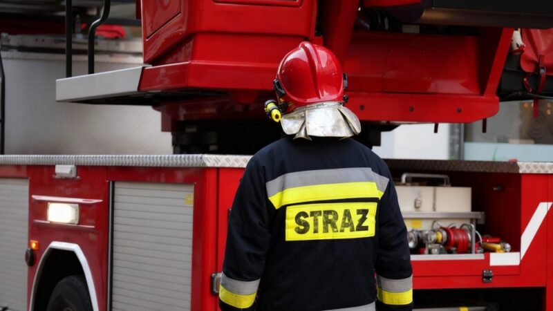 Hania z uśmiechem wspiera strażaków – tradycja pełna radości i wdzięczności