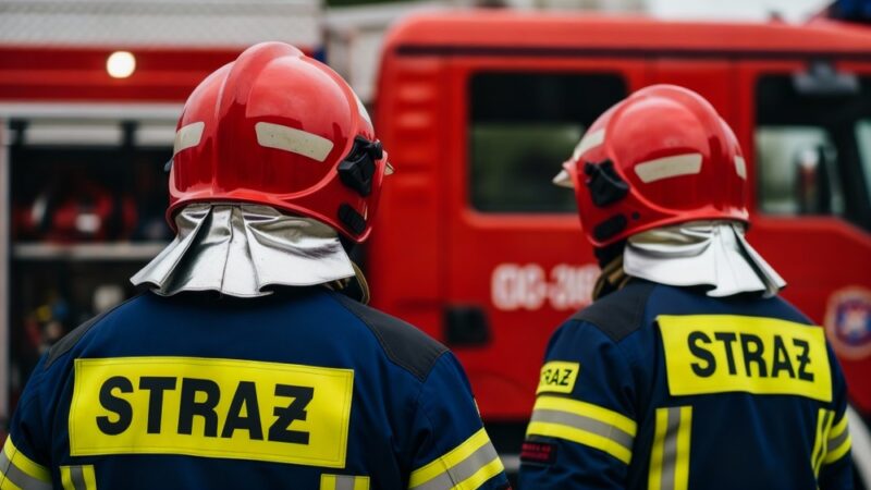 Dron DJI Matrice 4 TD wzmacnia działania strażaków w Kostrzynie nad Odrą