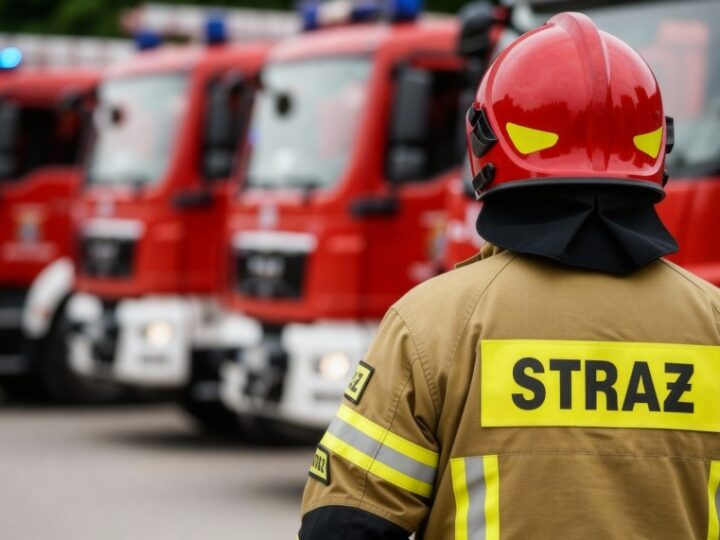 Komendant PSP odwiedza OSP Stare Polichno: rozmowy o nowym wozie i bezpieczeństwie społeczności