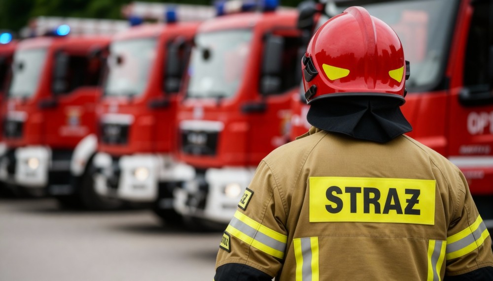 Komendant PSP odwiedza OSP Stare Polichno: rozmowy o nowym wozie i bezpieczeństwie społeczności