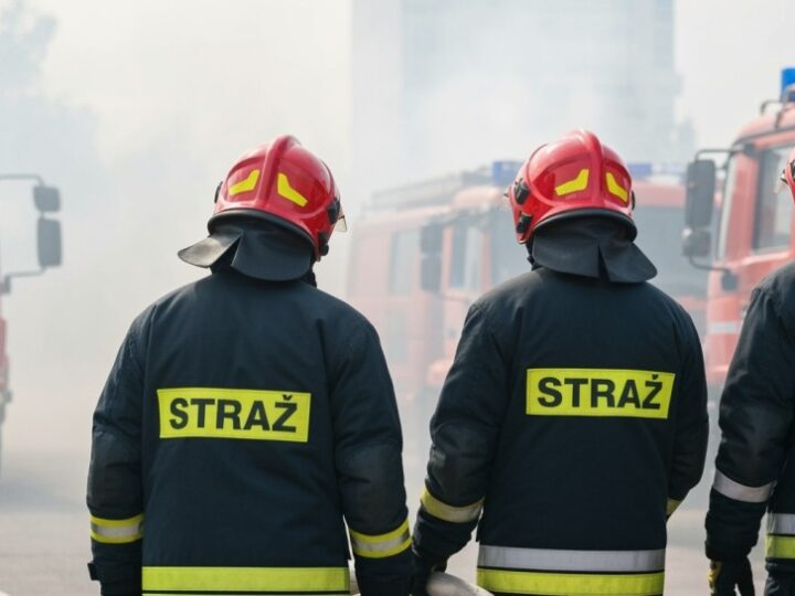 Pożar hali targowej w Gorzowie: strażacy walczyli z ogniem przez wiele godzin