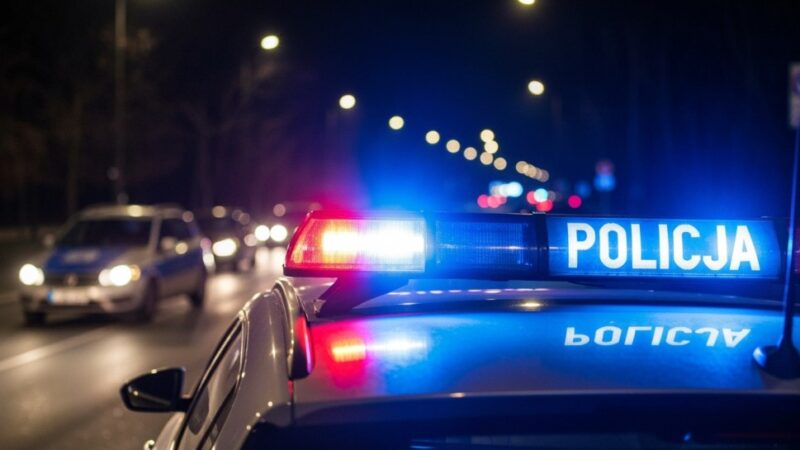 Pijany kierowca ucieka przed policją po wypadku w Gorzowie