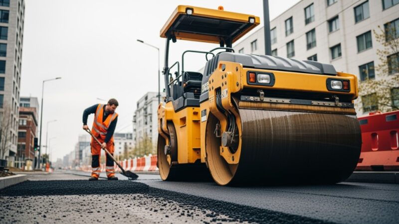 Remont drogi wojewódzkiej nr 278 w Będowie i Brodach po powodzi 2024 roku