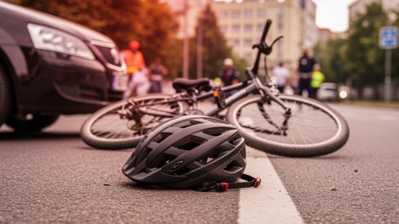 Policja szuka świadków wypadku rowerowego na ul. Walczaka