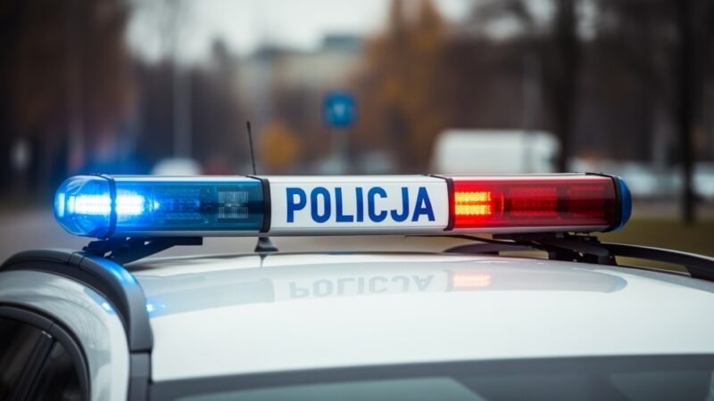 Policjanci rozdają odblaski i przypominają pieszym: bądź widoczny po zmroku