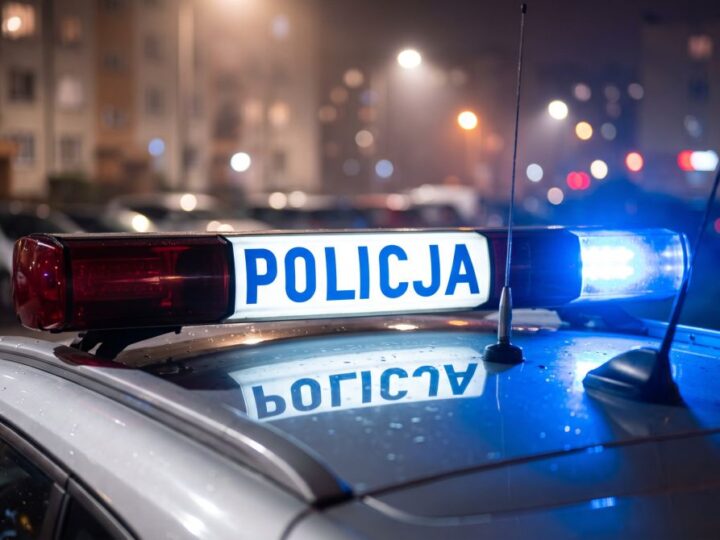 Policja kontroluje ciężarówki w Krośnie Odrzańskim