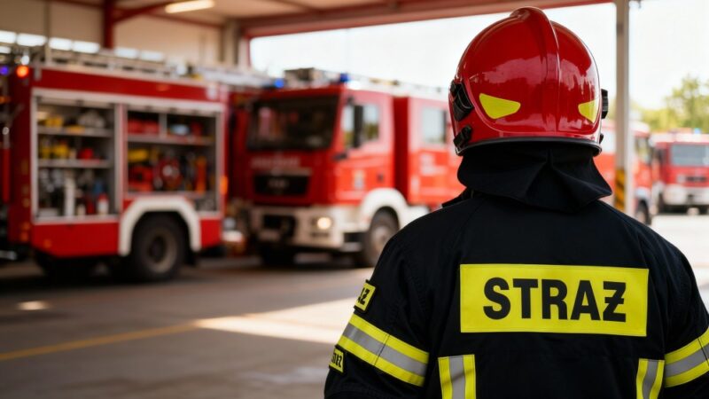 Strażacy oddają hołd tragicznie zmarłym kolegom z Niska