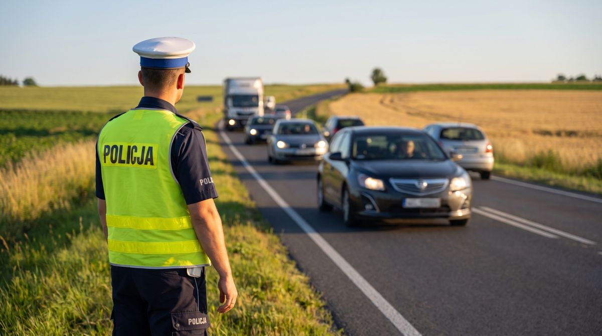 48-latek zatrzymany za jazdę z prędkością 121 km/h w strefie 60 km/h stracił prawo jazdy